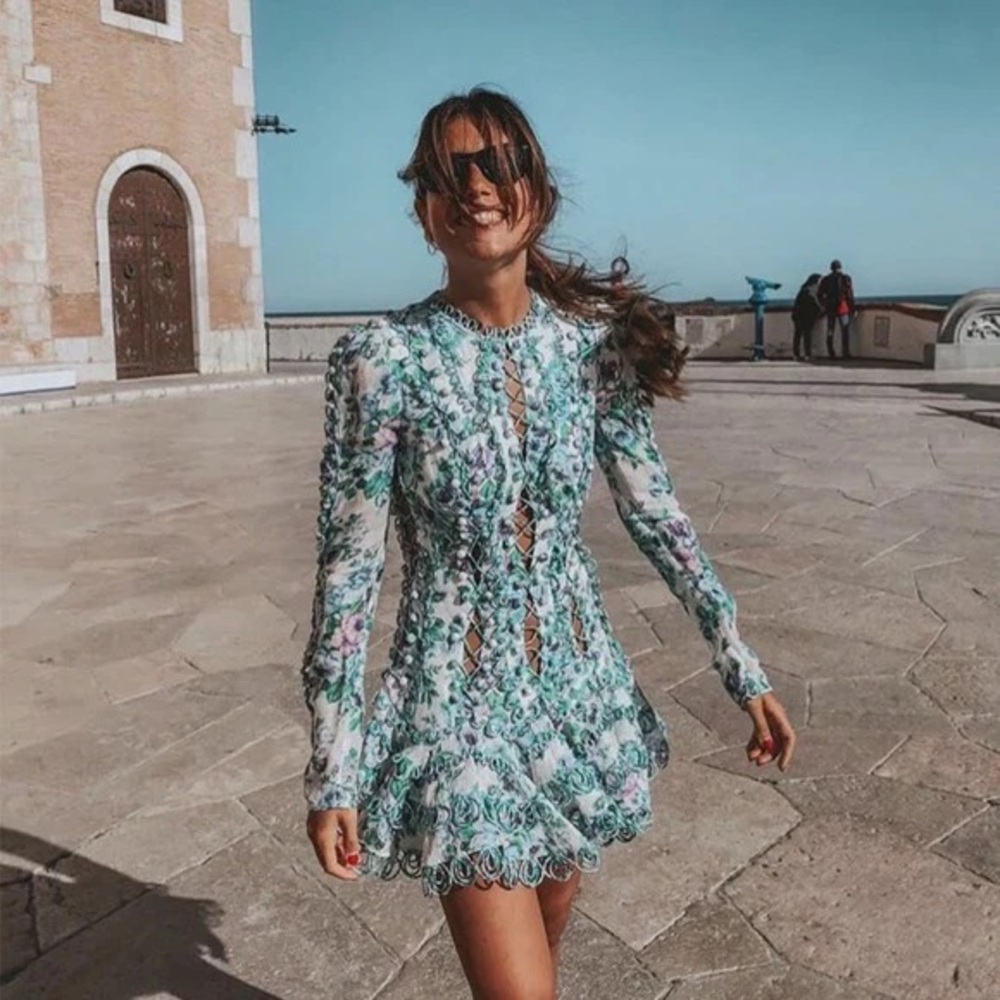 Zimmermann Whitewave Laced Flip Dress